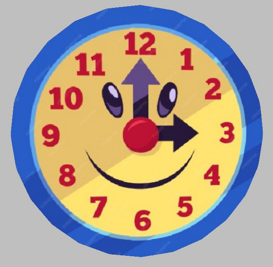 Clock-Cartoon Face