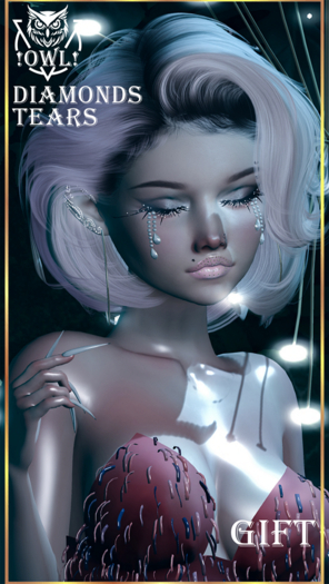 !OWL! DIAMONDS TEARS GIFT