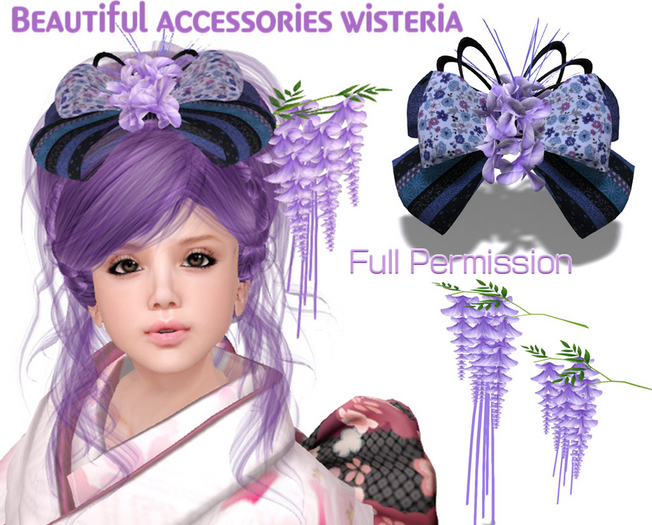 Beautiful Wisteria Kanzashi
