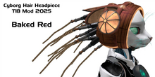 Cyborg Hair TIB Mod 2025 Baked Red