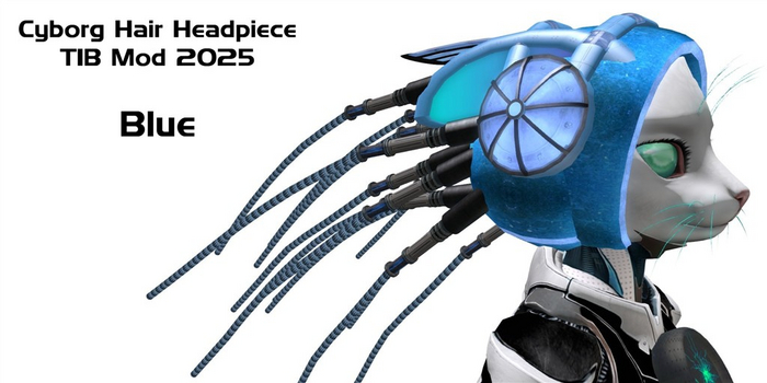 Cyborg Hair TIB Mod 2025 Blue