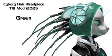 Cyborg Hair TIB Mod 2025 Green