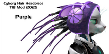 Cyborg Hair TIB Mod 2025 Purple