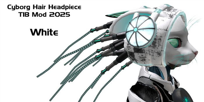 Cyborg Hair TIB Mod 2025 White