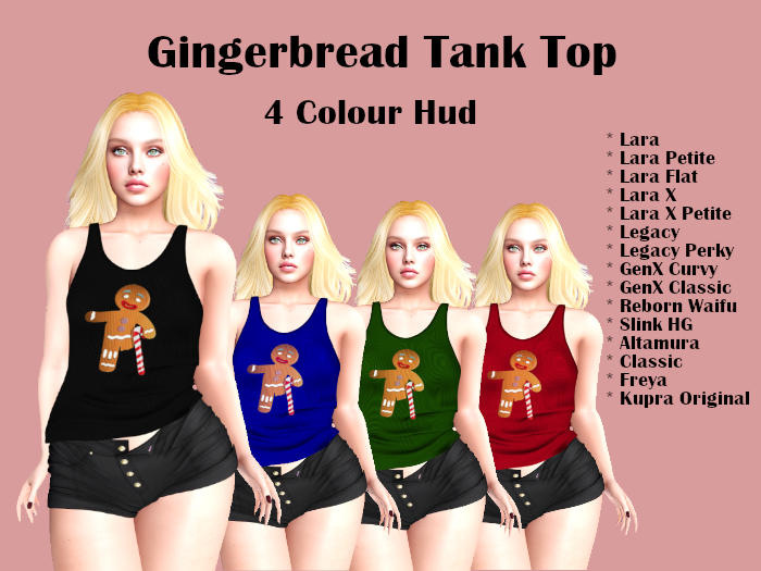 Gingerbread Tank Top Boxed