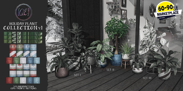[QE Home] Holiday Plant Collection v1 Set II
