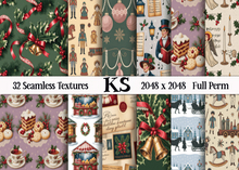 CHRISTMAS VINTAGE FULL PERM TEXTURES ADD
