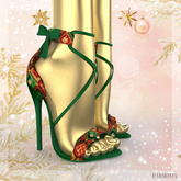 Christmas Green Feny Heels Kupra