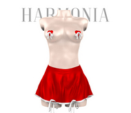 Red Christmas Bow Pasties Outfit Legacy