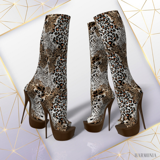 MAITREYA Cheetah Alice Boots