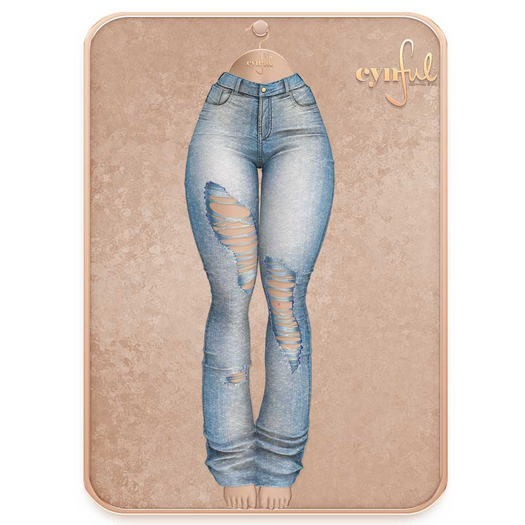 Cynful City Blend - Ripped Jeans - Light Denim
