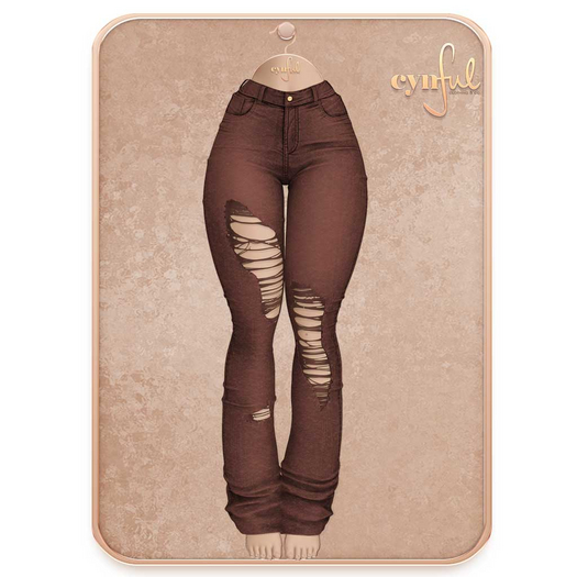 Cynful City Blend - Ripped Jeans - Pecan