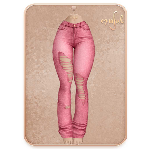 Cynful City Blend - Ripped Jeans - Pink
