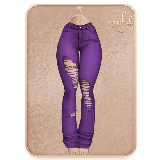 Cynful City Blend - Ripped Jeans - Purple