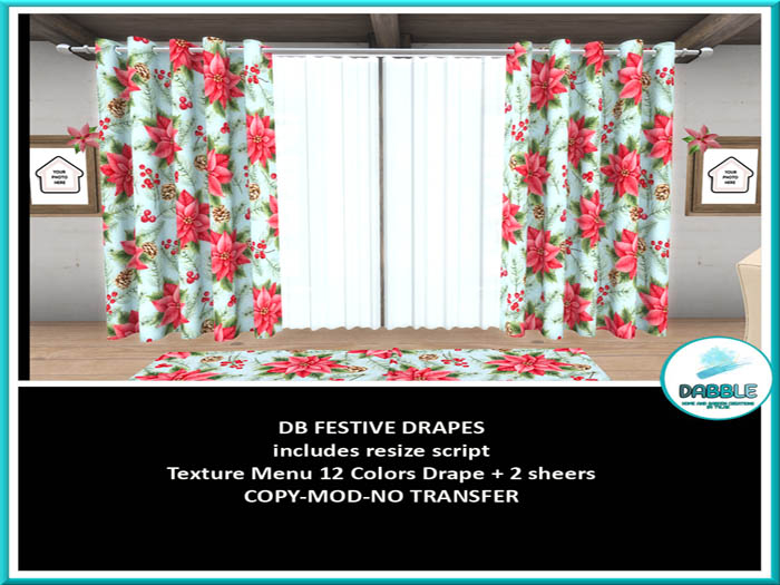 DB FESTIVE DRAPES  ADD ME