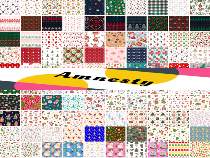 Christmas Mix #2 Wrapping Paper Textures 1024X1024 "BOXED"