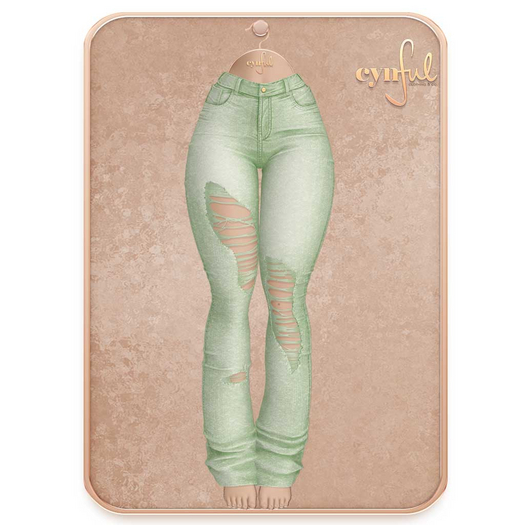 Cynful City Blend - Ripped Jeans - Tea