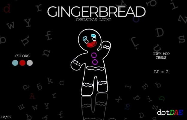 #dotDAE: Gingerbread