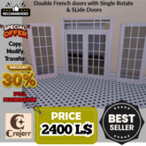 ParisianStyle Double French Door Kit – Full Perm Architectural Build Set