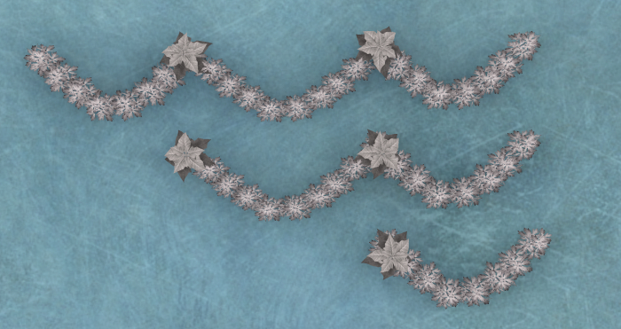 White Poinsettia Garland Swag