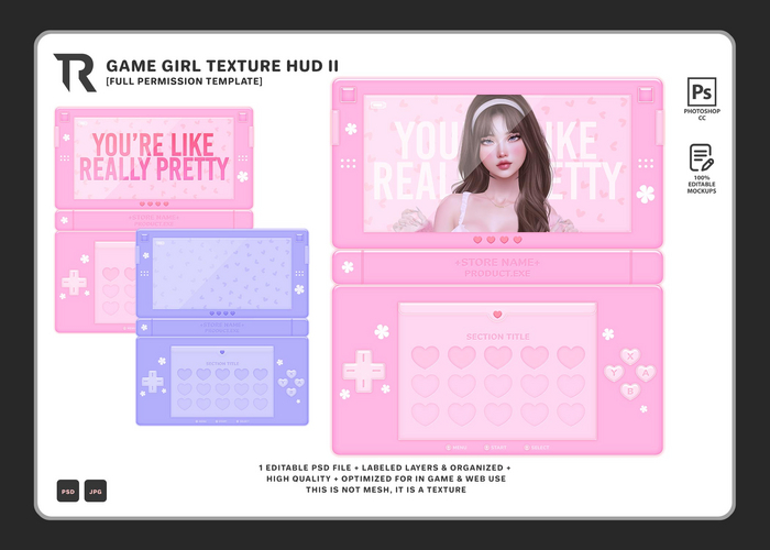 [TR] Game Girl HUD Kit II