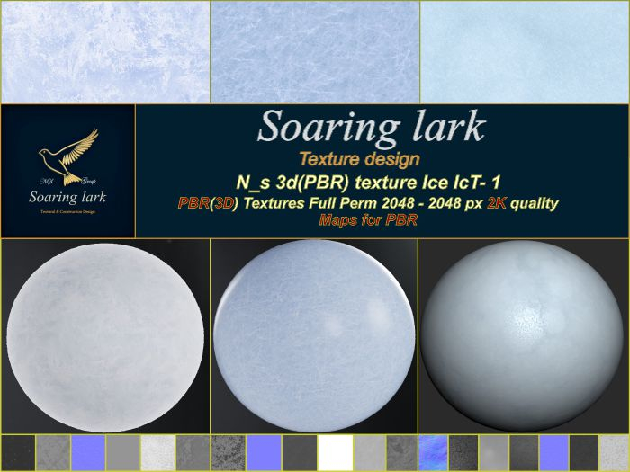 Second Life Marketplace - N_s 3d(PBR) texture Ice IcT- 1