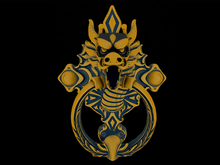 Dragon head brass Door Knocker