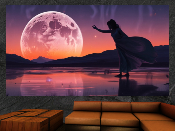 Modern Wall Canvas Artwork – Cinematic Realistic Decor for Second Life [277]