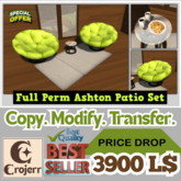 AshtonLuxe Patio Set – Full Perm Outdoor Furniture Collection