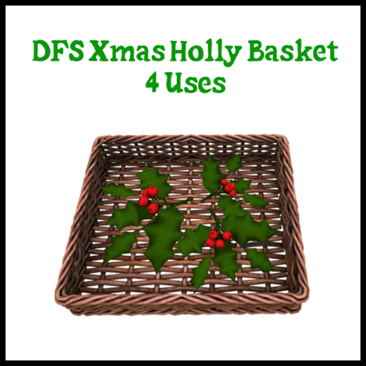 DFS Xmas Holly Basket - ACTUAL ITEM