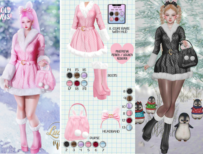 Luas Cold Days FULLSET BLACK +RARE - Maitreya