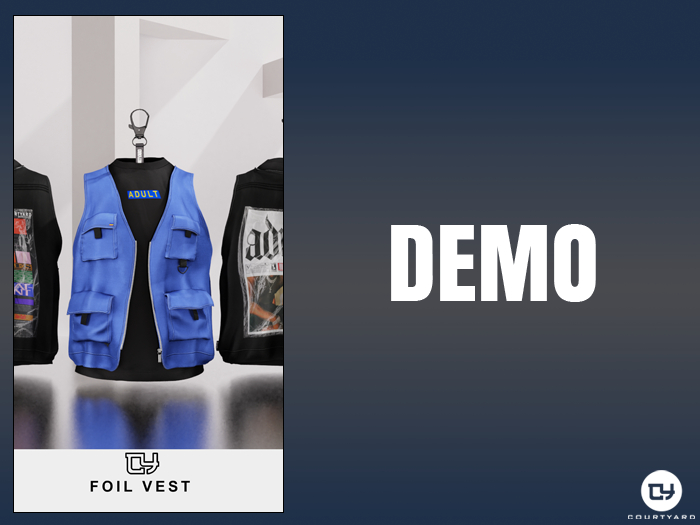'' COURTYARD '' FOIL VEST - DEMO