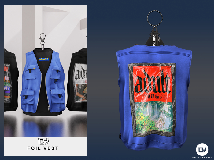 '' COURTYARD '' FOIL VEST - ADULT BR
