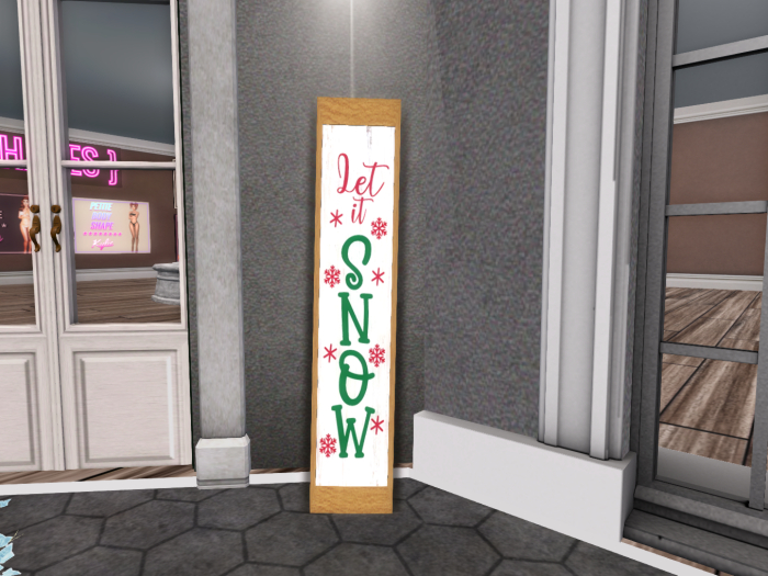 {FCB} Let it Snow Sign