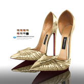 [Gos] Odessa Safety-Pin Pumps - Metallic Collection