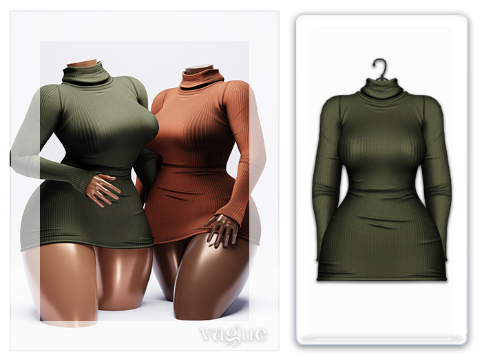 Vague. Audrey Dress II - Olive -