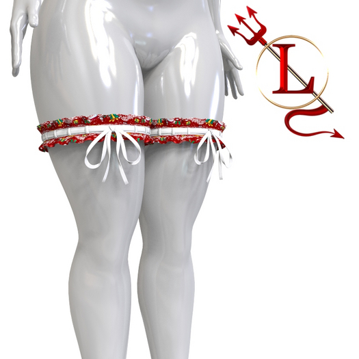 Christmas Santa Garters Reborn