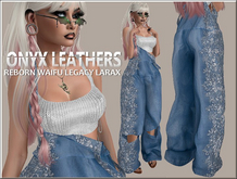 Boheme Overalls with Ribbed Top - Blue