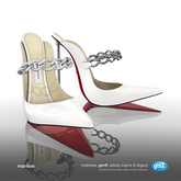 [Gos] Colette Kitten Heels - White