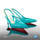 [Gos] Colette Kitten Heels - Viridian Green