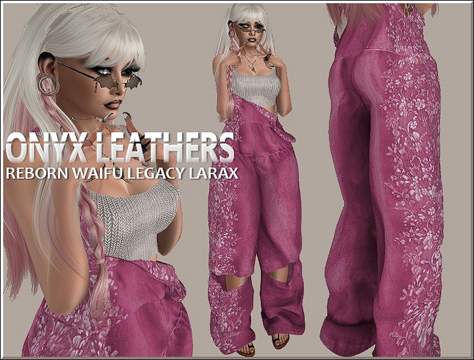 Boheme Overalls with Ribbed Top - Pink