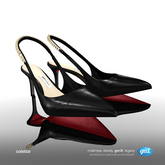 [Gos] Colette Kitten Heels - Black