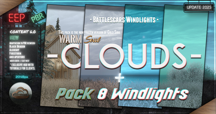 - BATTLESCARS WINDLIGHTS - CLOUDS - WARM SOUL 6.0 (EEP / PBR)