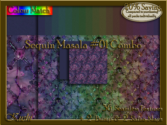 Sequin Masala #01 COMBO Texture Bundle