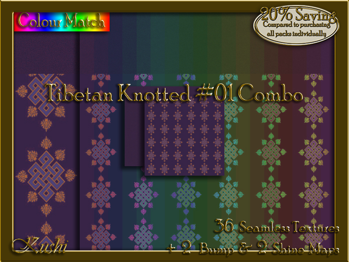 Tibetan Knotted #01 COMBO Texture Bundle