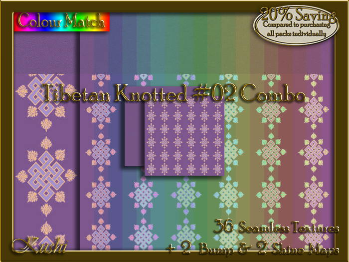 Tibetan Knotted #02 COMBO Texture Bundle