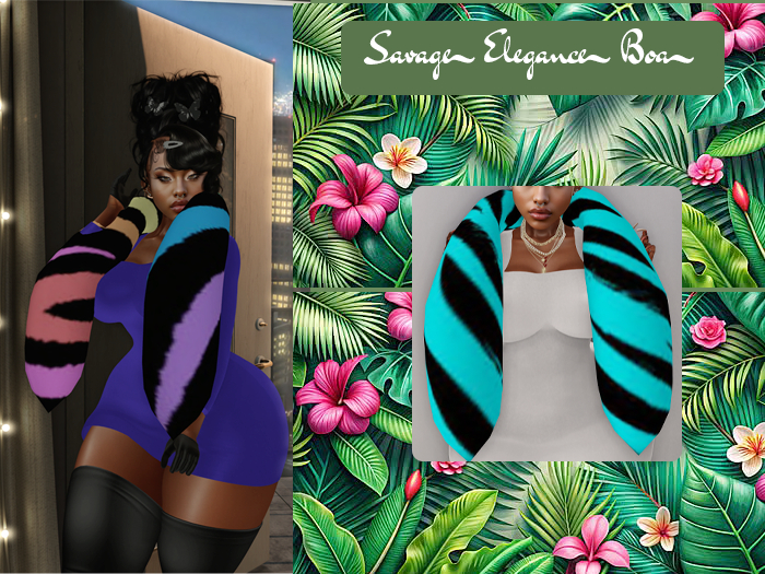 16.Savage Elegance Boa-T sky