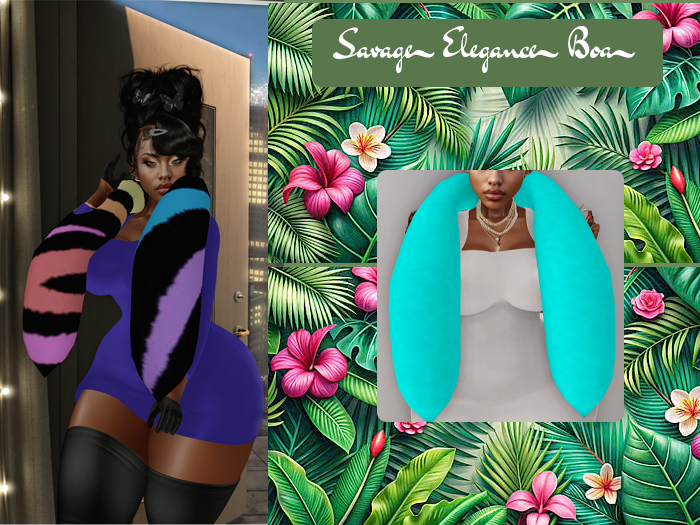 16.Savage Elegance Boa-Sky