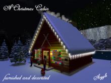 A Christmas Cabin furnished