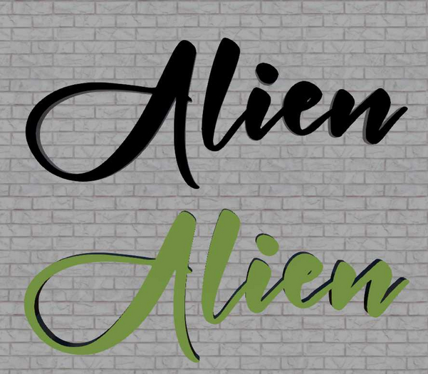 Panel ALIEN name logo